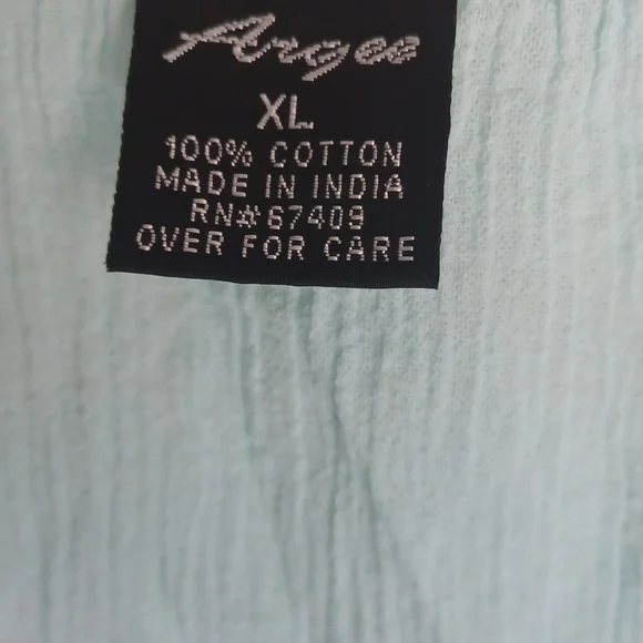 Argee blue womems maxidrees sz XL vacation Cruise Beach resortwear longwear - Picture 5 of 5